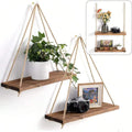 Boho Rope Wall Shelf