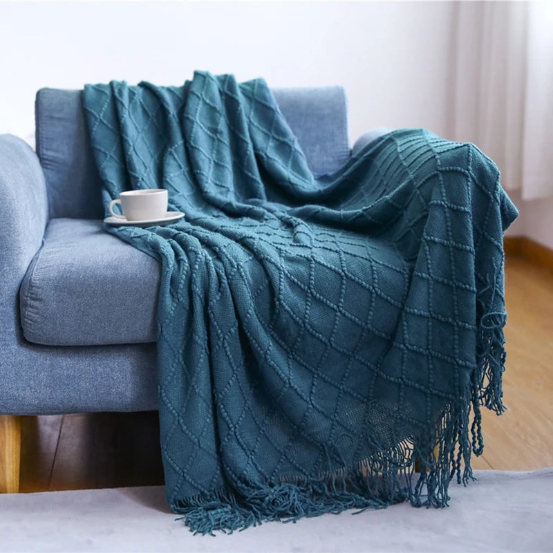 Cozy Knitted Blanket