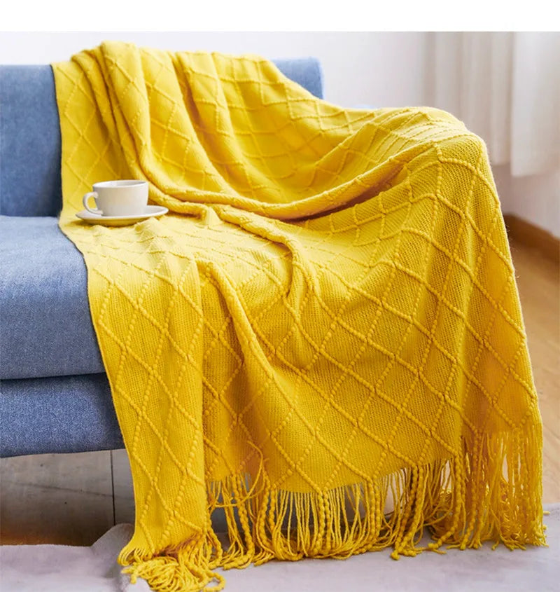 Cozy Knitted Blanket