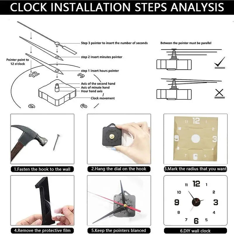 Minimalist Frameless Clock