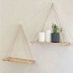 Boho Rope Wall Shelf