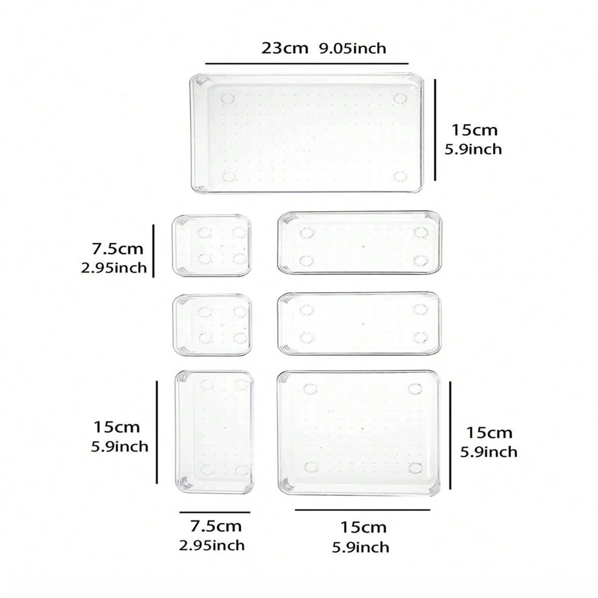 Makeup Drawer Organizer(7 piece)