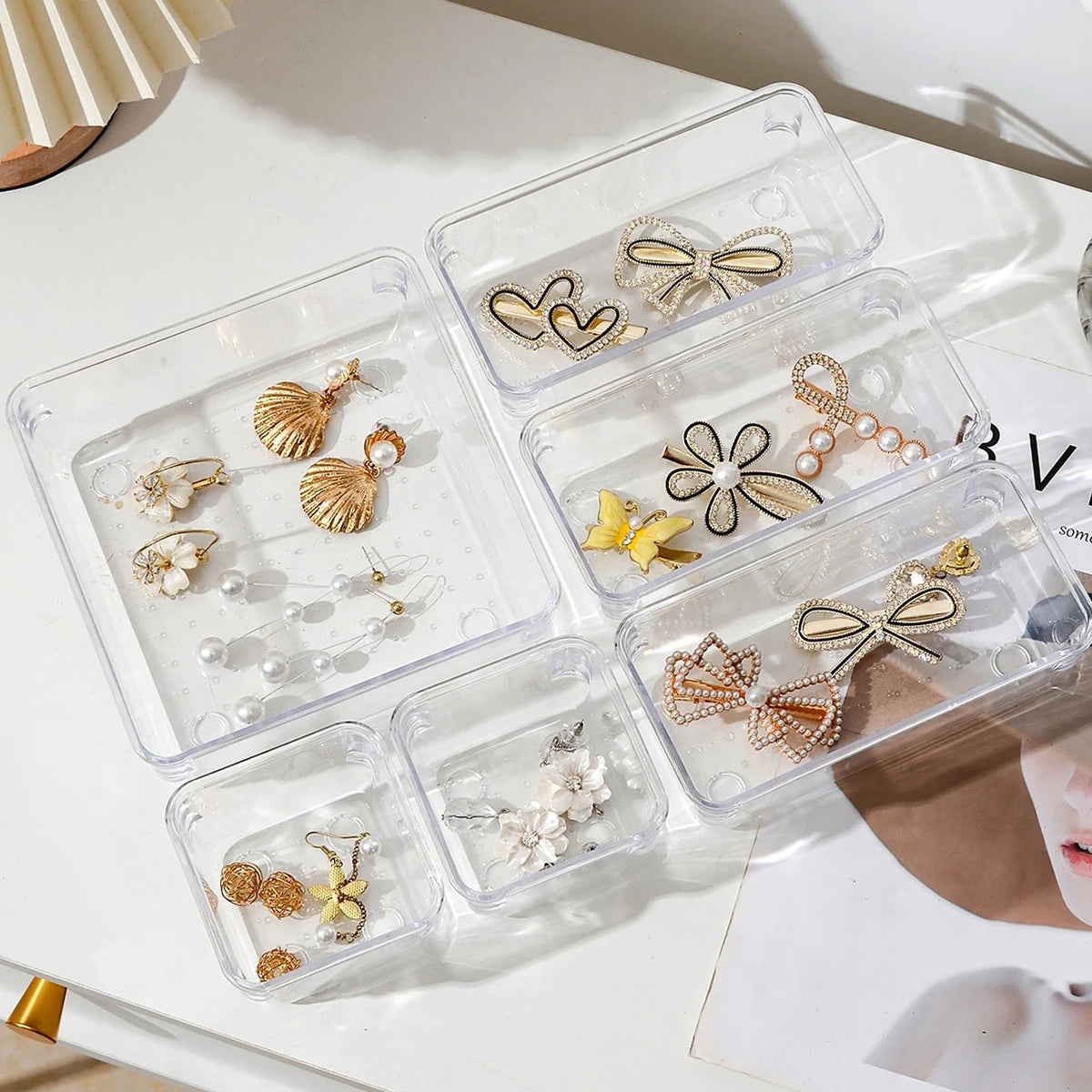 Makeup Drawer Organizer(7 piece)