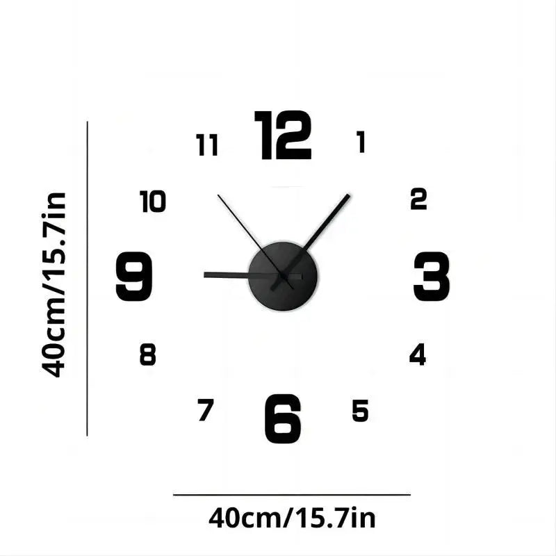 Minimalist Frameless Clock