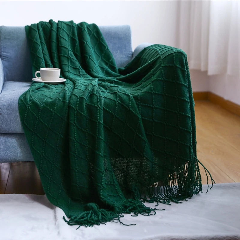 Cozy Knitted Blanket