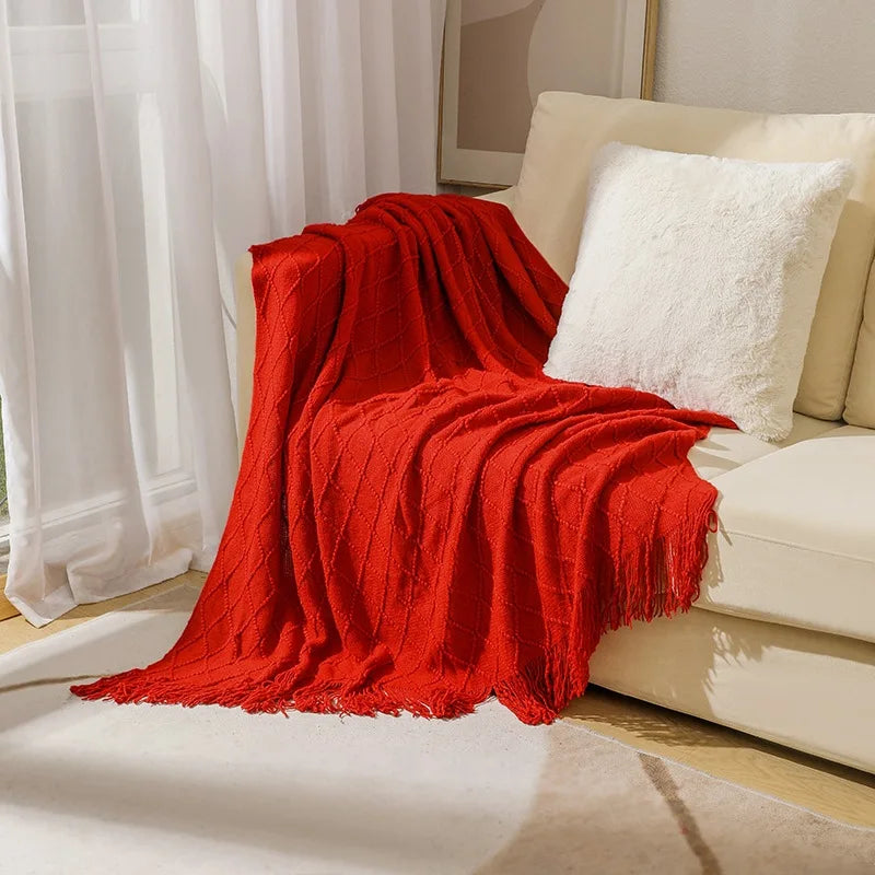 Cozy Knitted Blanket